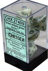 Chessex 7Ct Dice Set CHX27409 Marble Green/Dark Green