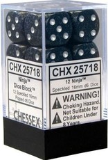 Chessex 16MM D6 Dice Set CHX25718 Speckled Ninja