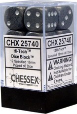 Chessex 16MM D6 Dice Set CHX25740 Speckled Hi-Tech