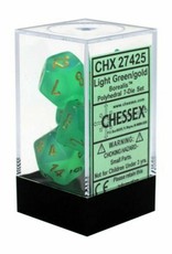 Chessex 7Ct Dice Set CHX27425 Borealis Light Green/Silver