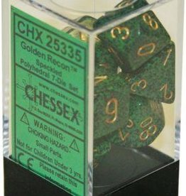 Chessex 7Ct Dice Set CHX25335 Speckled Golden Recon