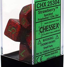 Chessex 7Ct Dice Set CHX25304 Speckled Strawberry