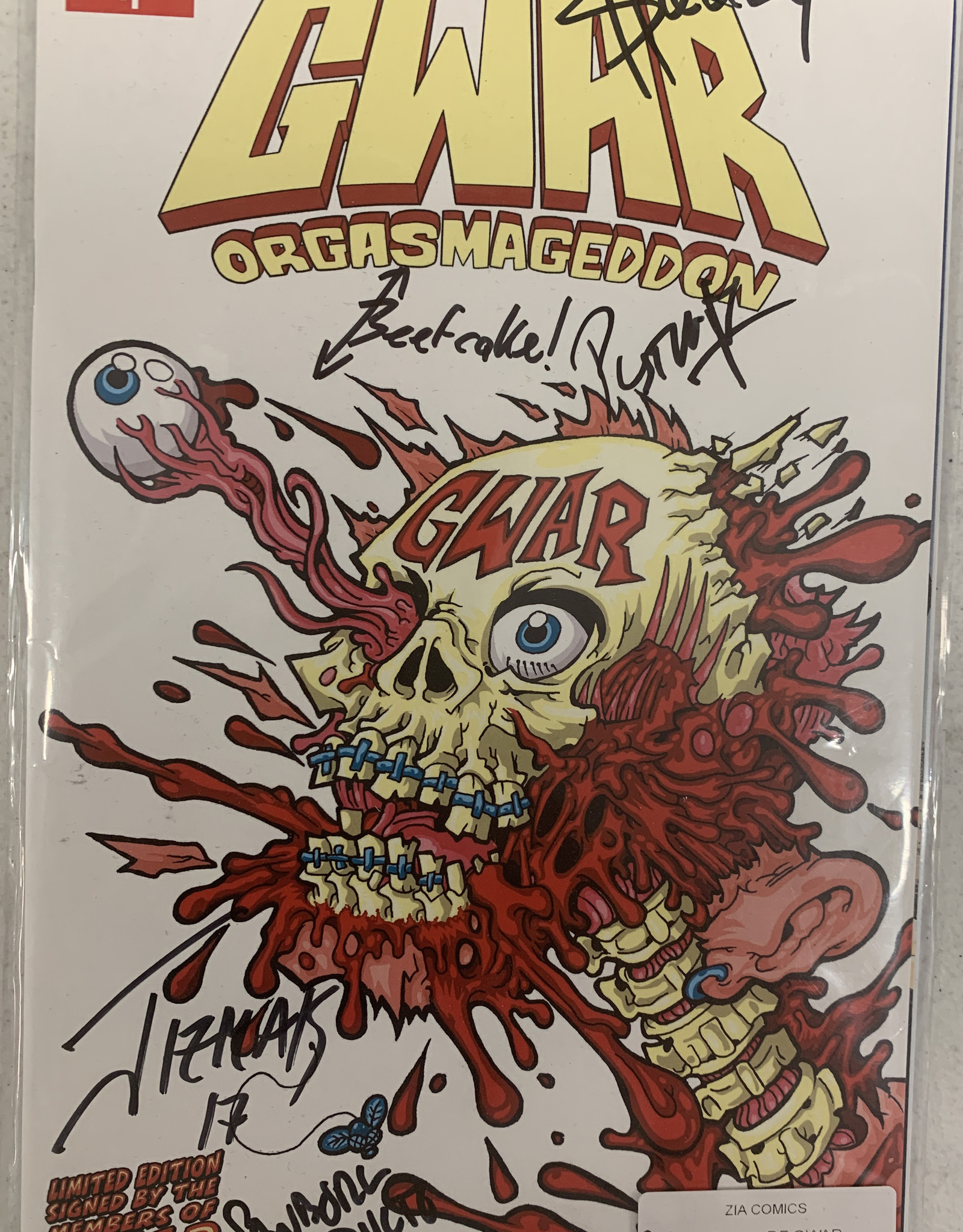 Dynamite DF Gwar Orgasmageddon #1 Variant Signed