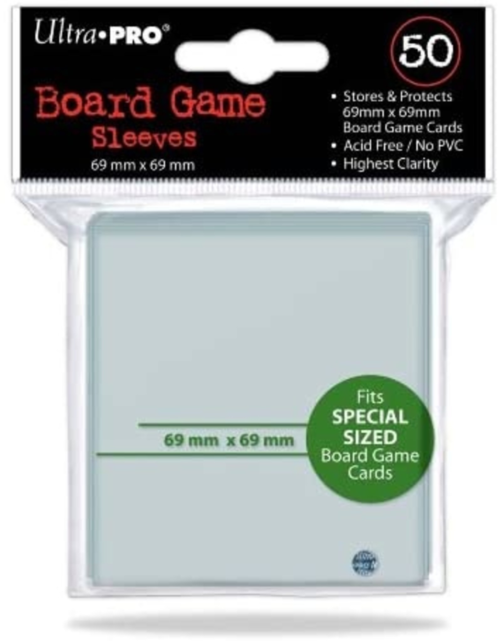 Ultra Pro Board Game Sleeves 69x69mm 50ct
