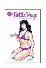 Dynamite Bettie Page #1 signed and sketched by Brian Kong with COA