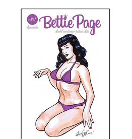 Dynamite Bettie Page #1 signed and sketched by Brian Kong with COA