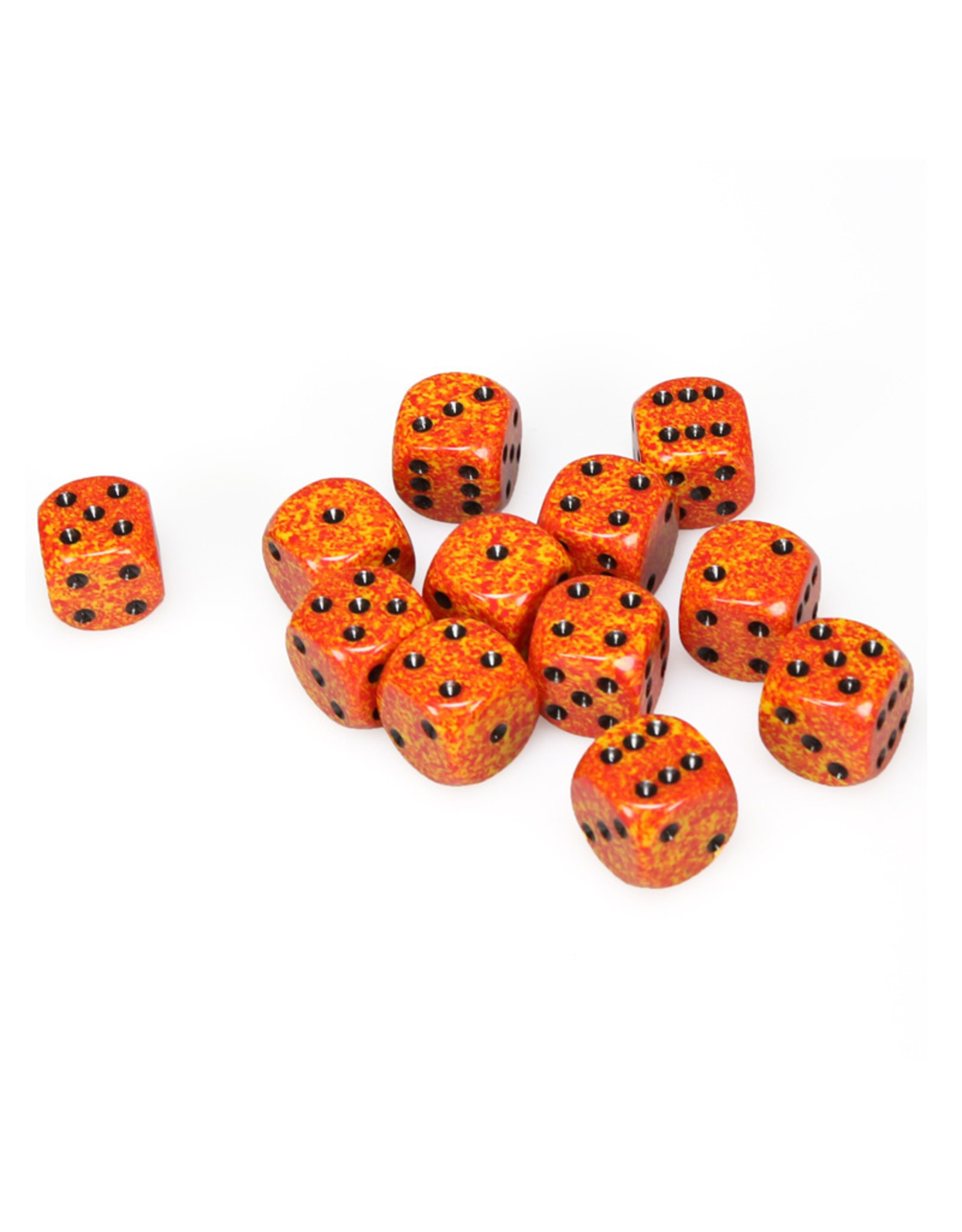 Chessex 16MM D6 Dice Set CHX25703 Speckled Fire