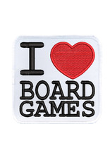 Red King Co. I Love Board Games Iron On Patch