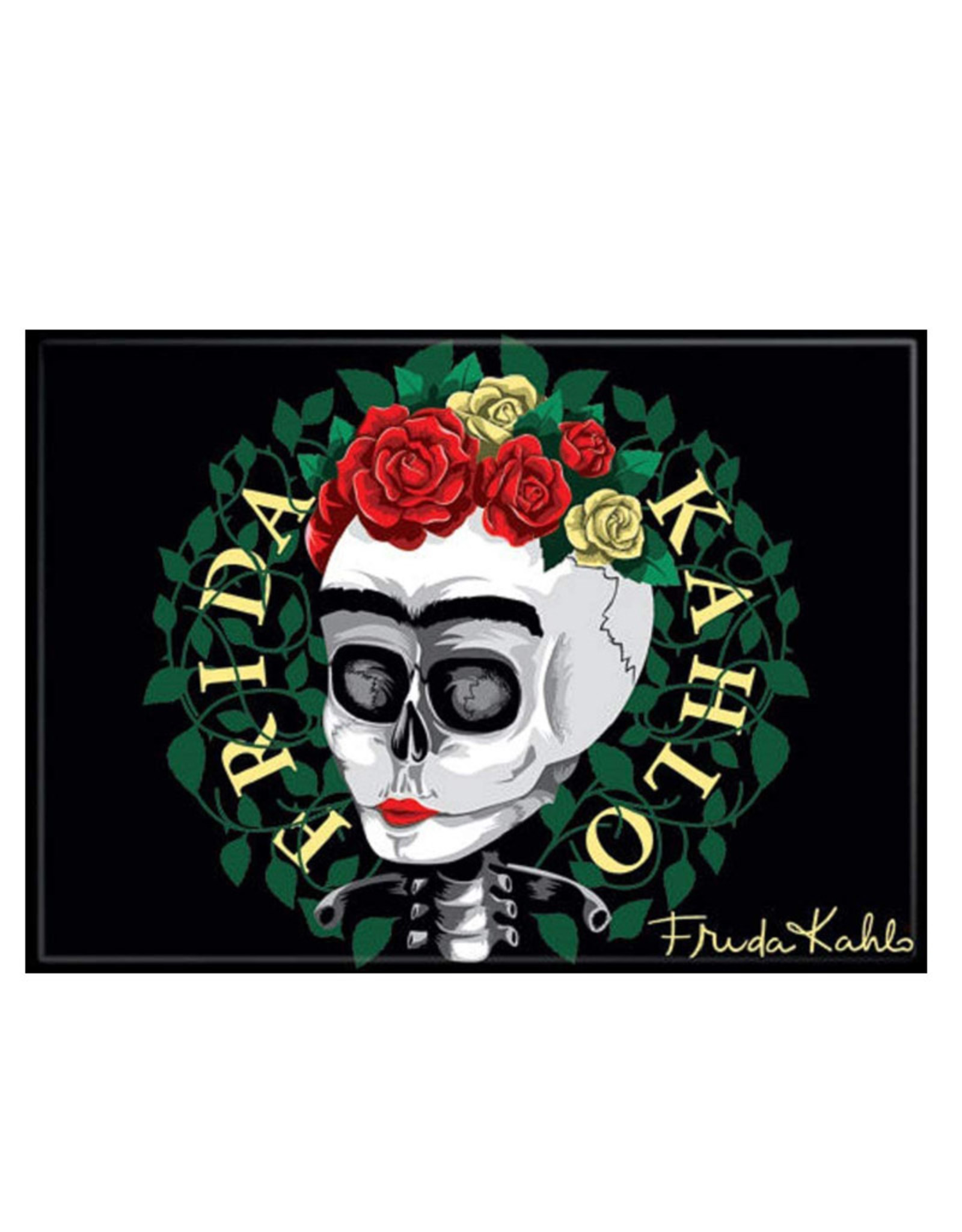 Ata-Boy Frida Kahlo skull magnet