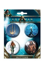 Ata-Boy Aquaman Movie 4 Piece Button Set