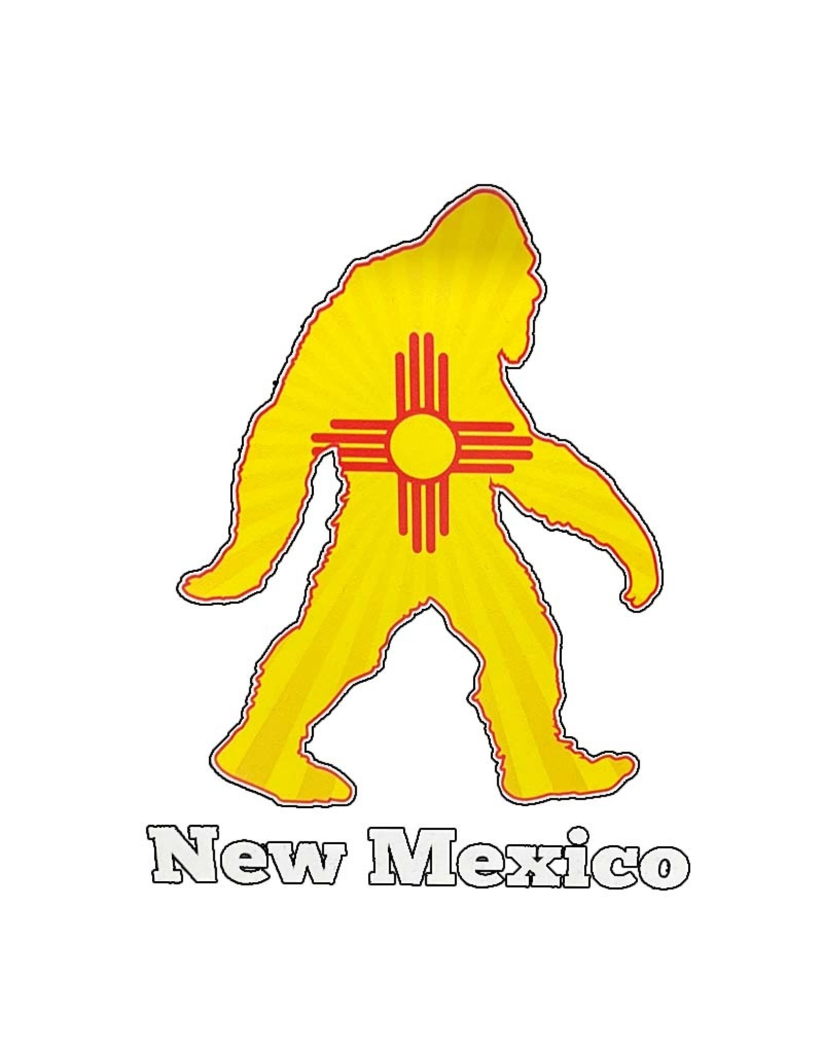 Brass Reminders Co. Inc. New Mexico Flag Bigfoot Silhouette