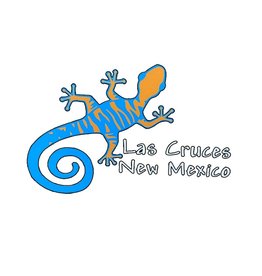 Brass Reminders Co. Inc. Mini Las Cruces New Mexico Blue/Orange Gecko