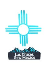 Brass Reminders Co. Inc. Turquoise Zia With Las Cruces, New Mexico Mountain
