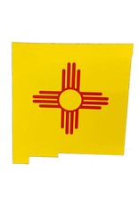 Brass Reminders Co. Inc. Yellow New Mexico State With Flag Fill