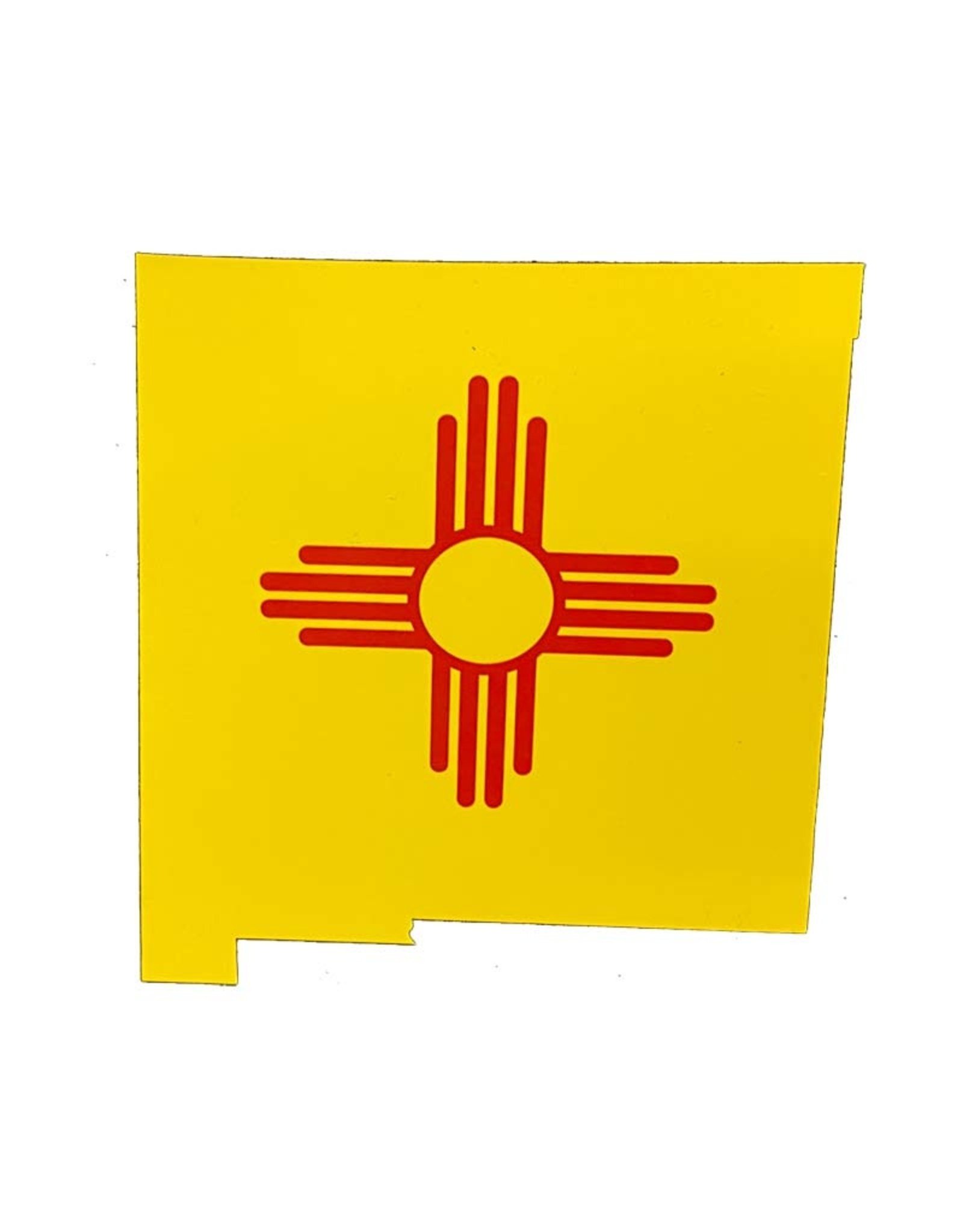 Brass Reminders Co. Inc. Yellow New Mexico State With Flag Fill