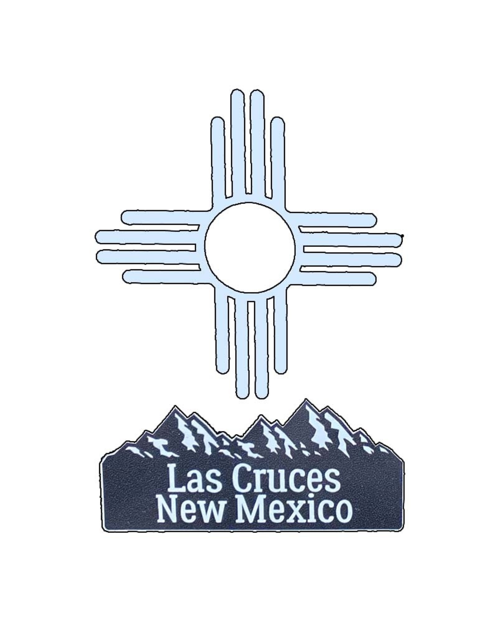 Brass Reminders Co. Inc. White Zia With Las Cruces, New Mexico Mountain