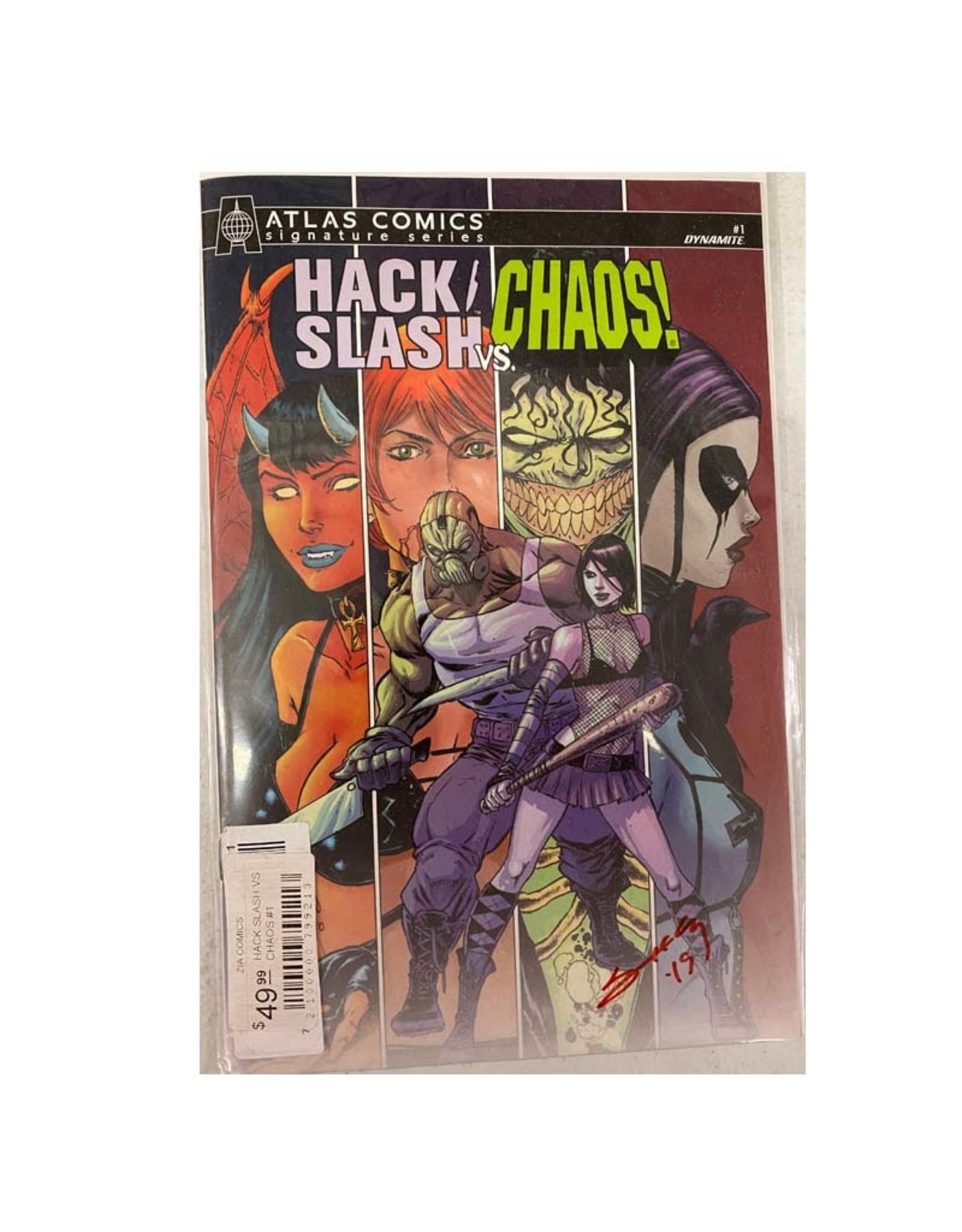 Hack Slash Vs Chaos 1 Signed By Tim Seeley Zia Comics Hack Slash Vs Chaos 1 Signed By Tim Seeley Zia Comics