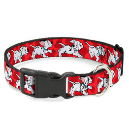 Buckle-Down 101 Dalmatians running paws Collar