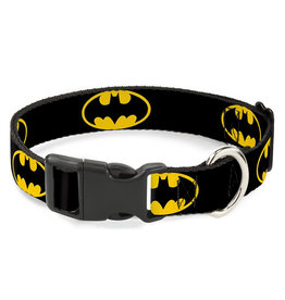 Buckle-Down Batman Shield Black/Yellow Collar