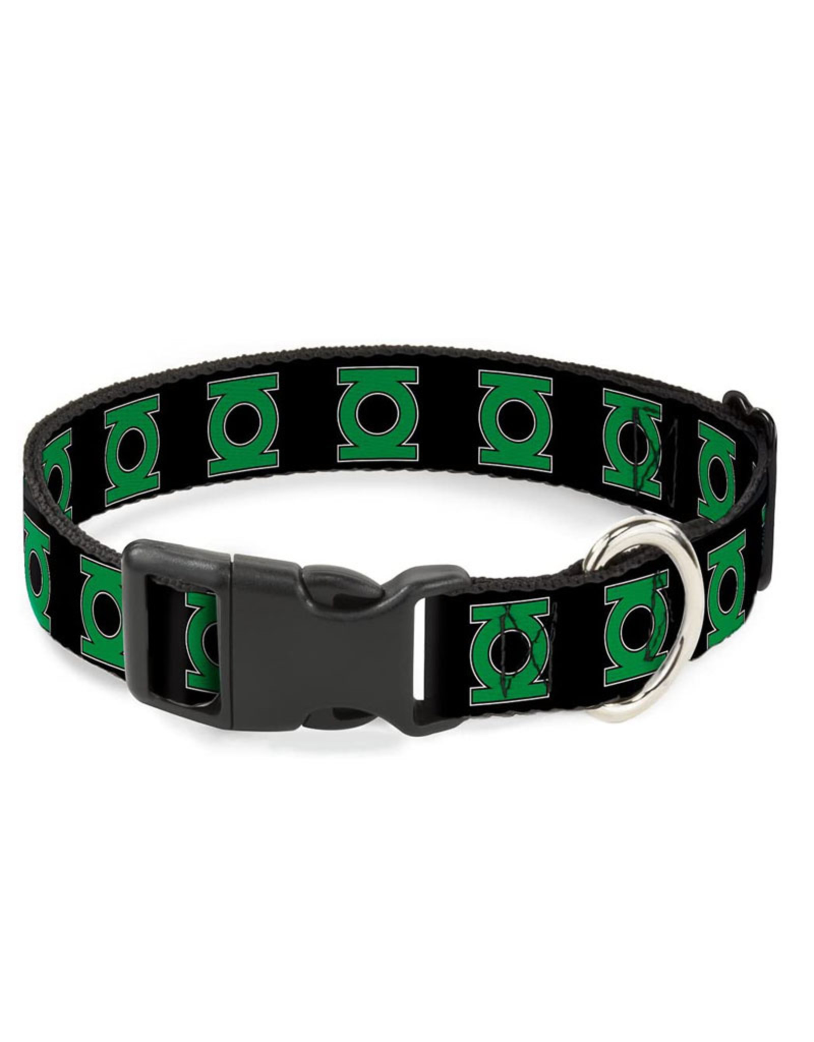 Buckle-Down Green Lantern Logo Black/Green Collar