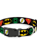 Buckle-Down Justice League Super Hero Logos Collar