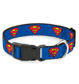 Buckle-Down Superman Shield Blue Collar