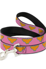 Buckle-Down Wonder Woman Logo Pink/Blue Leash