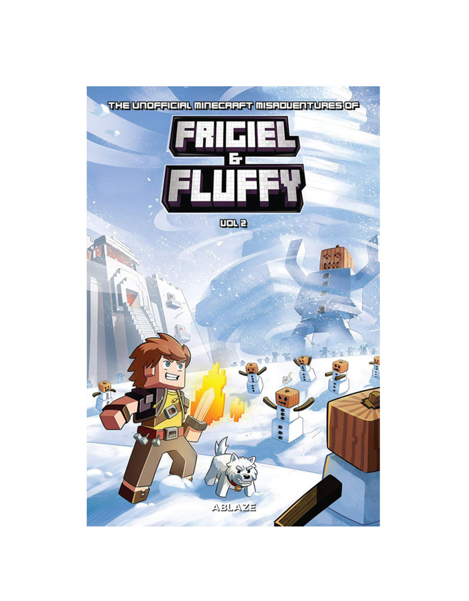 Ablaze Minecraft Inspired Misadventures of Frigiel & Fluffy Hardcover Volume 02