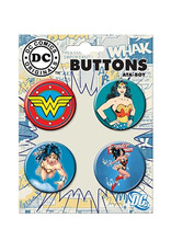 Ata-Boy Wonder Woman 4 Piece Button Set
