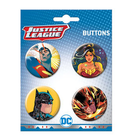 Ata-Boy Justice League 4 Piece Button Set