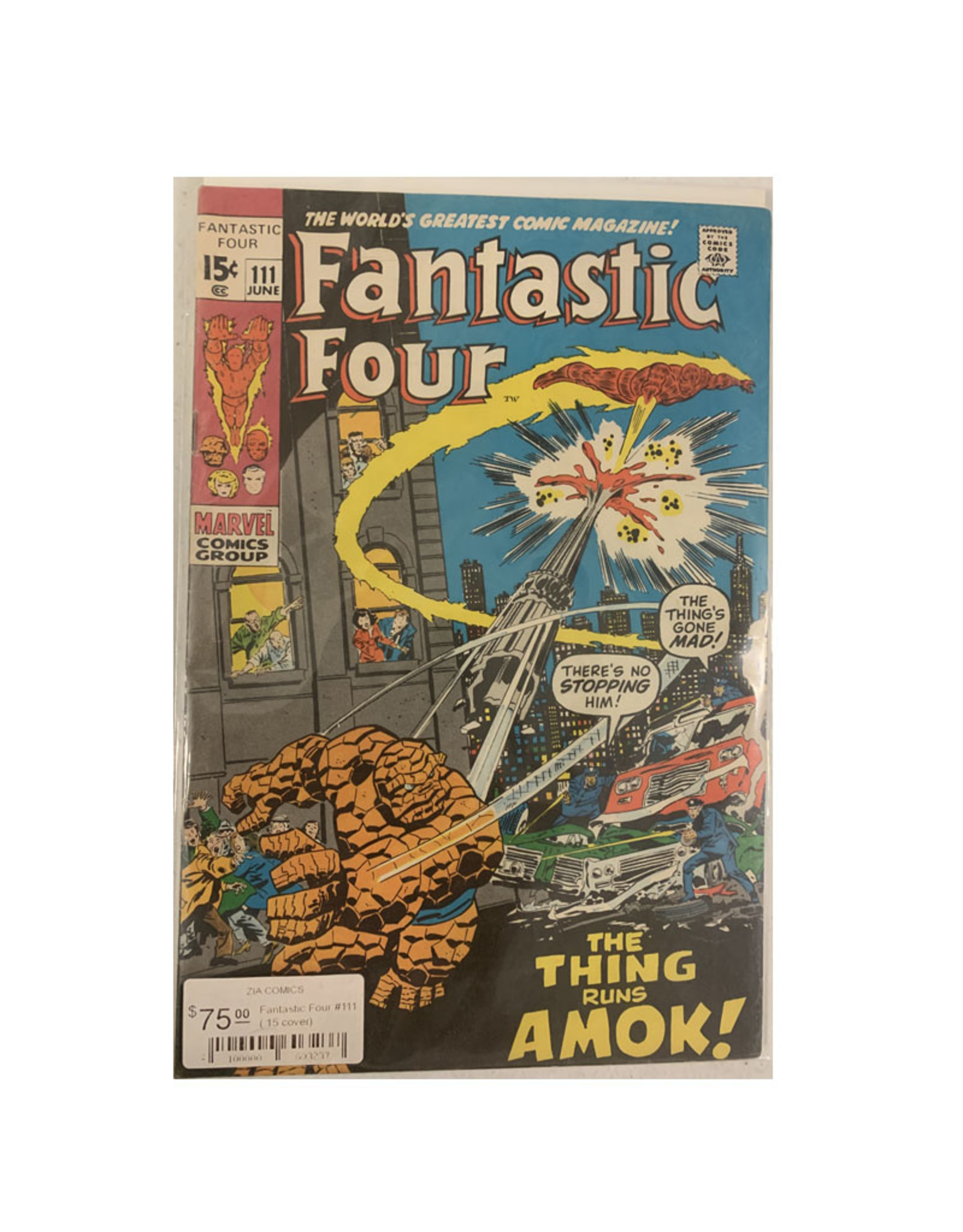 Marvel Comics Fantastic Four #111 (.15 cover)