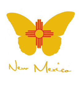 Brass Reminders Co. Inc. NM Flag Butterfly
