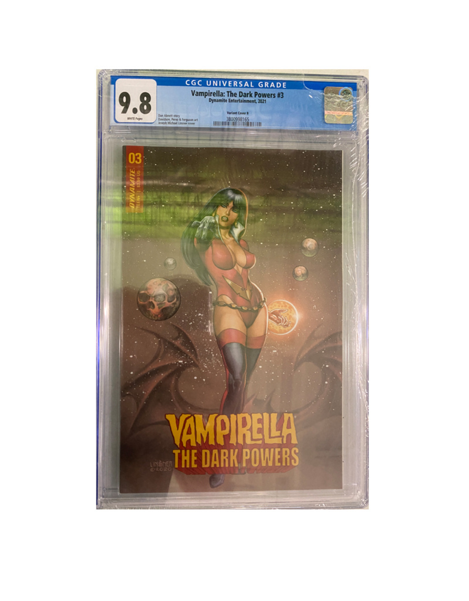 Dynamic Forces Vampirella Dark Powers #3 Linser variant CGC 9.8