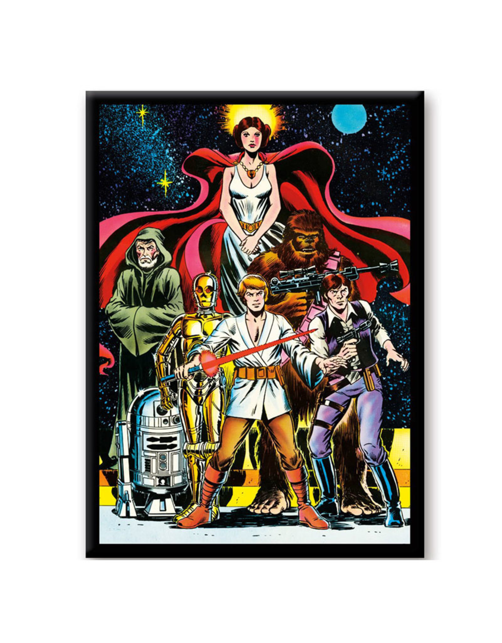 Ata-Boy Star Wars Retro Comic Poster Flat Magnet