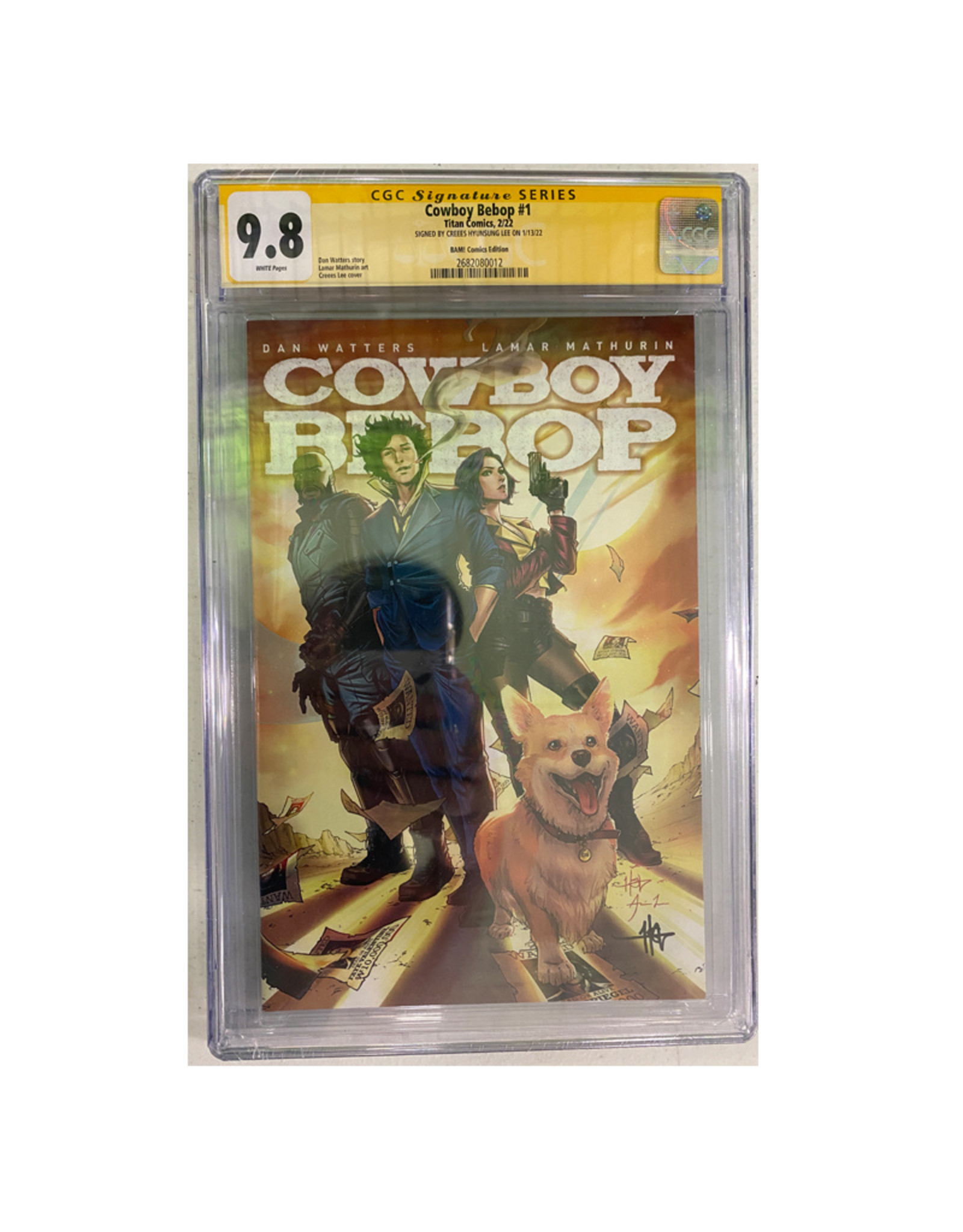 Titan Comics Cowboy Bebop #1 Bam Exclusive cover CGC graded 9.8 signed by Creees Lee