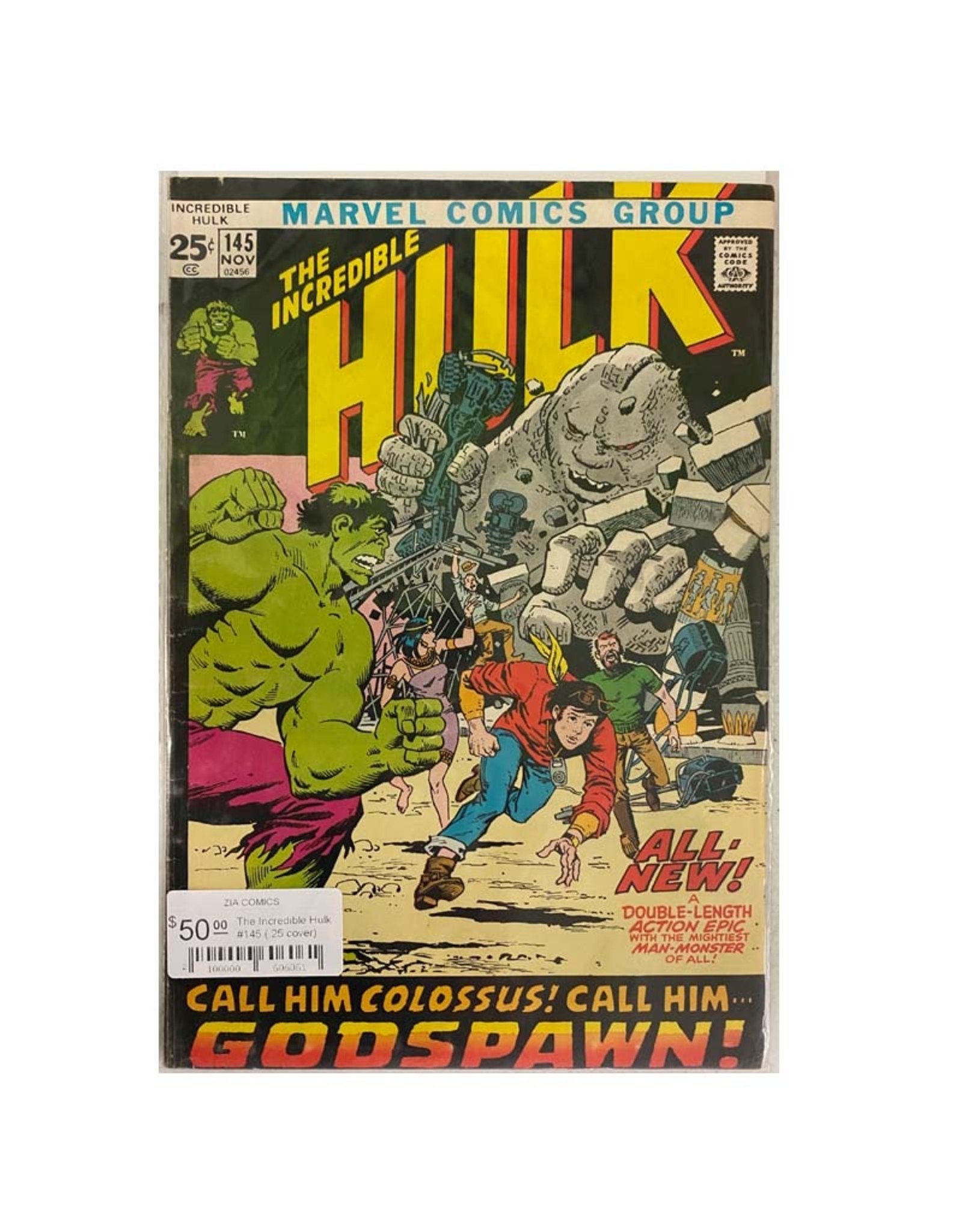 Marvel Comics The Incredible Hulk #145 (.25 cover)