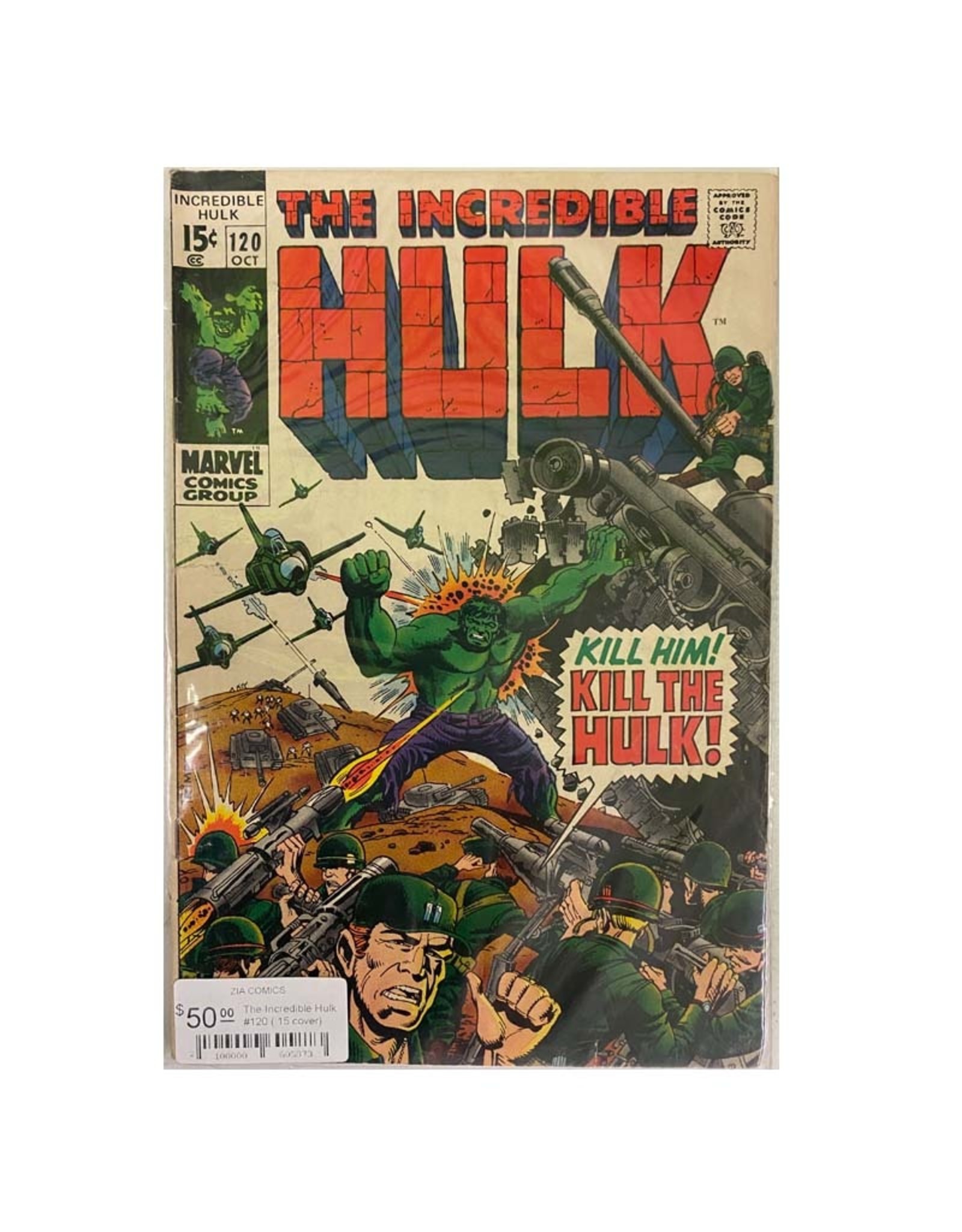 Marvel Comics The Incredible Hulk #120 (.15 cover)