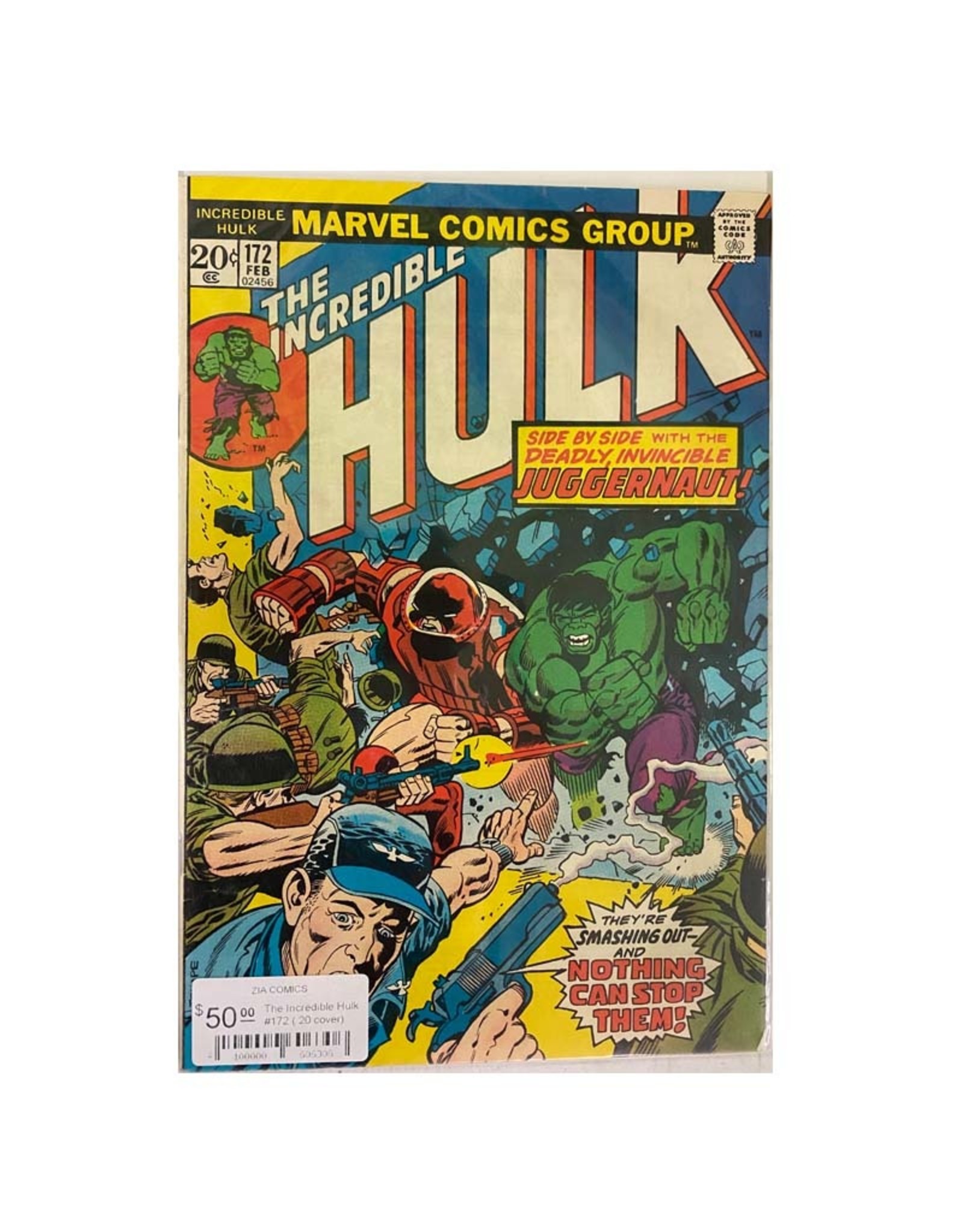 Marvel Comics The Incredible Hulk #172 (.20 cover)