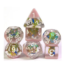 Foam Brain 7ct Dice Set: Peacock RPG Dice