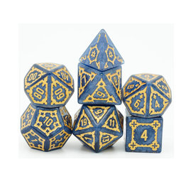 Foam Brain 7ct Dice Set: Huge Blue Castle RPG Dice