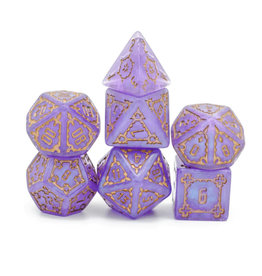 Foam Brain 7ct Dice Set: Huge Purple Castle RPG Dice