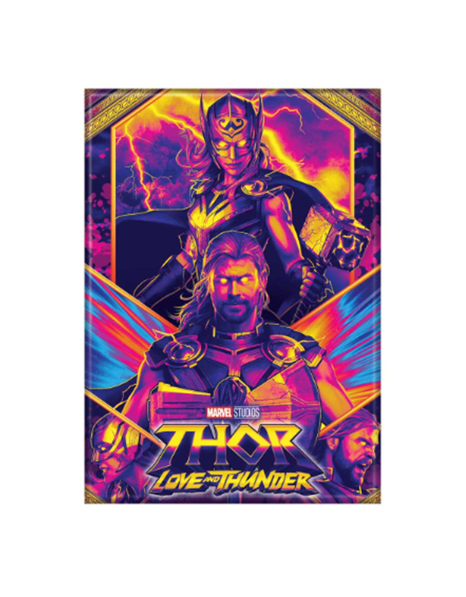 Ata-Boy Thor Love and Thunder Black Light Poster Magnet