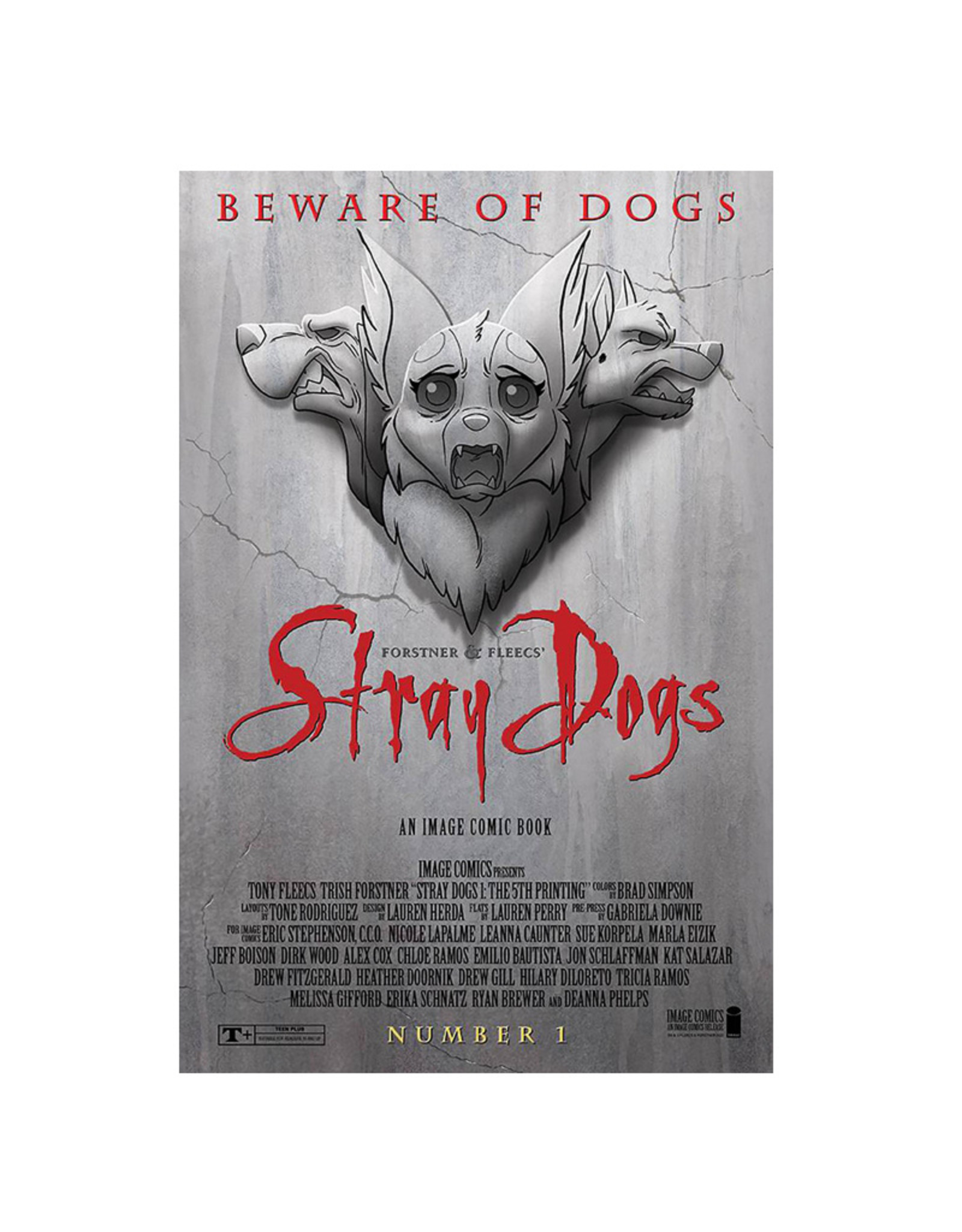 Dynamic Forces Stray Dogs: Dog Days #1 5th Printing signed by Tony Fleecs with Certificate of Authenticity