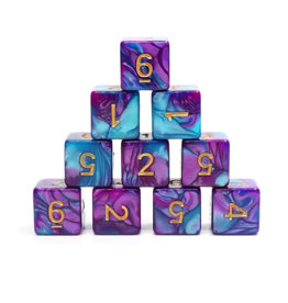 Foam Brain 12 Piece D6 Set: Mermaid Beach