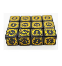 Foam Brain 12 Piece D6 Set: Magic Burst Yellow