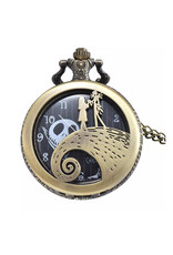 Alibaba Pocket Watch: Nightmare Before Christmas On the Hill Gold