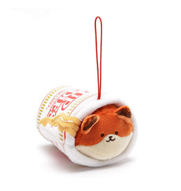 Coosy Anirollz: Cup Noodles Foxiroll Plush Keychain