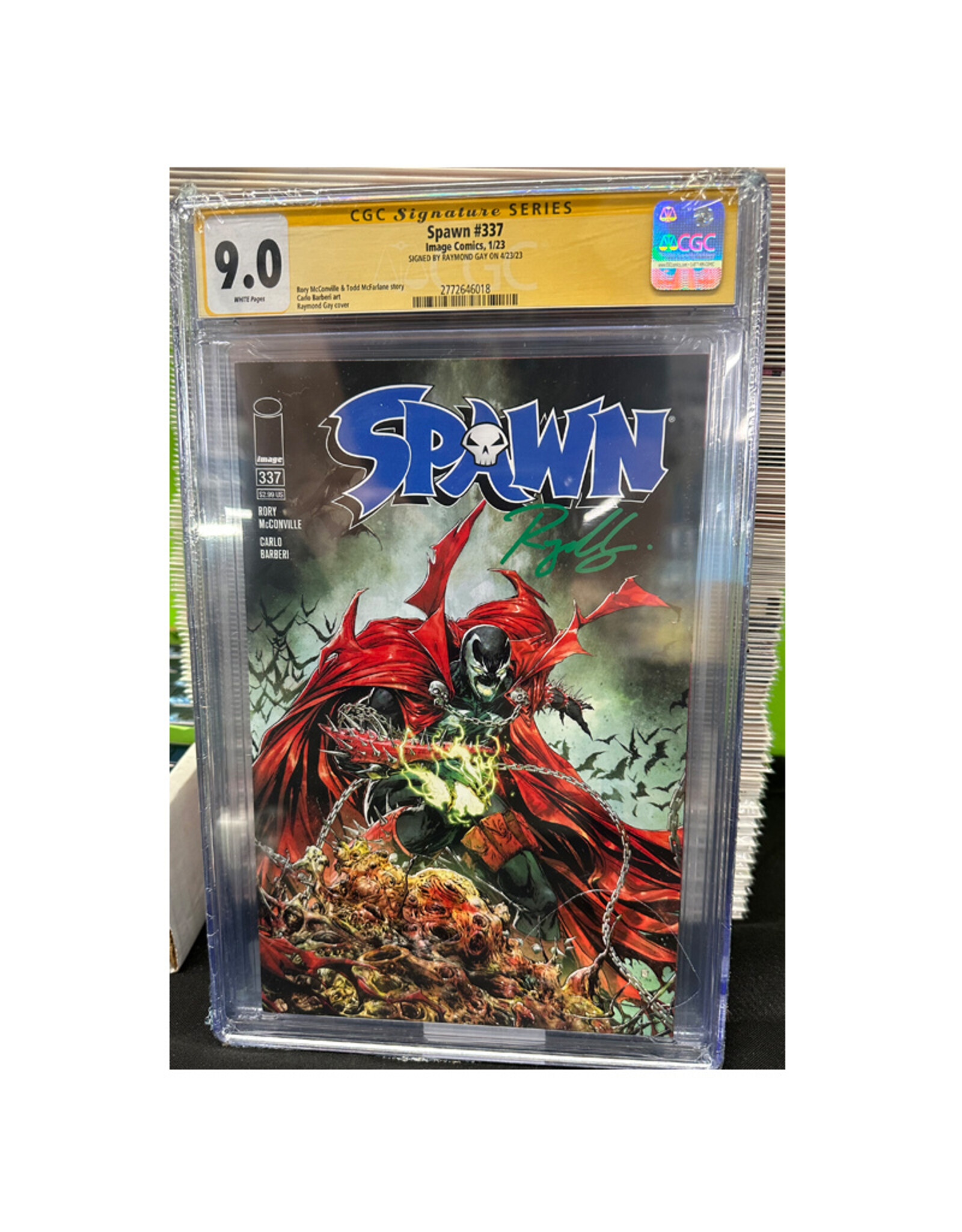 Image Comics Spawn #337 CGC Graded 9.0 Signed by Raymond Gay