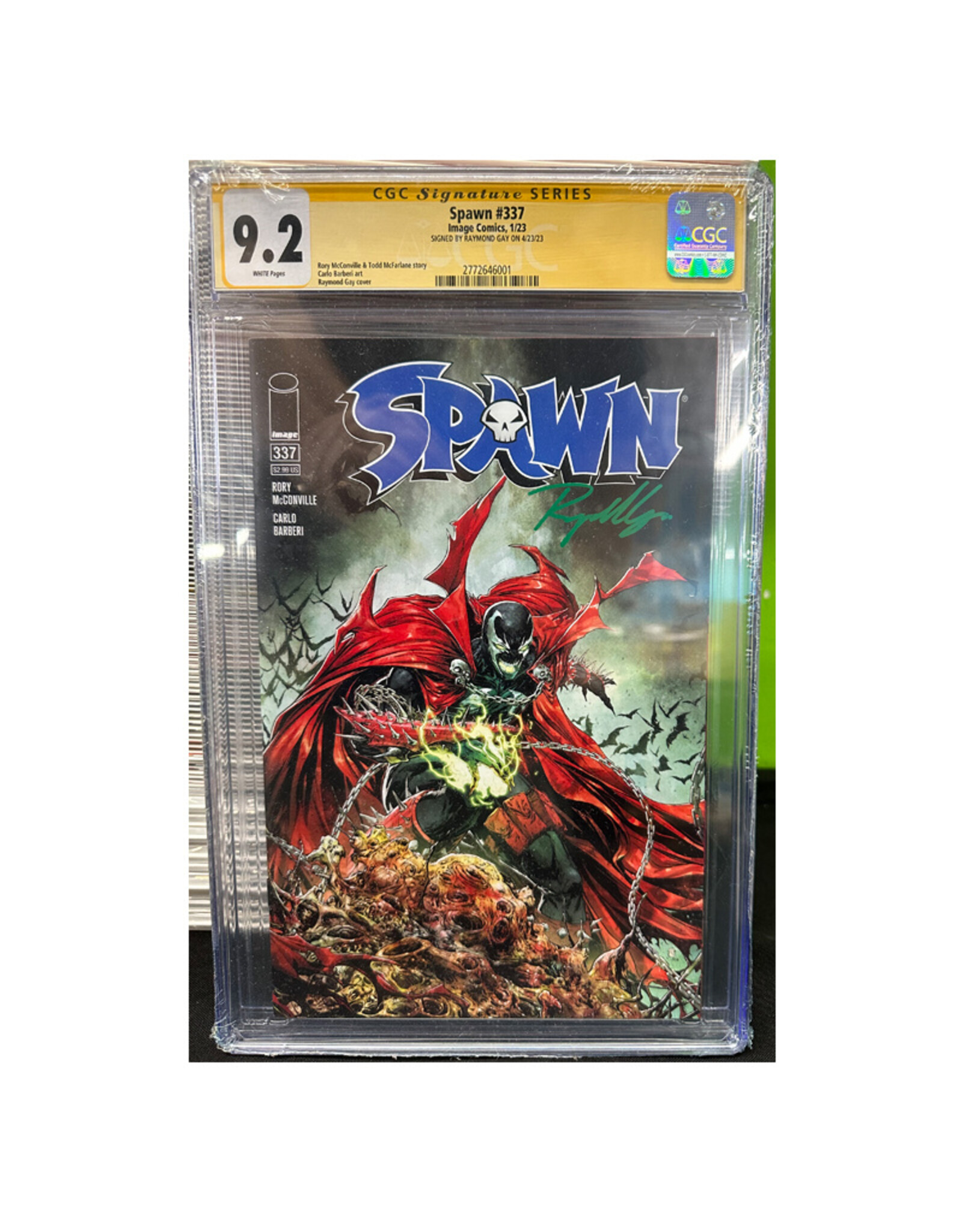 Image Comics Spawn #337 CGC Graded 9.2 Signed by Raymond Gay