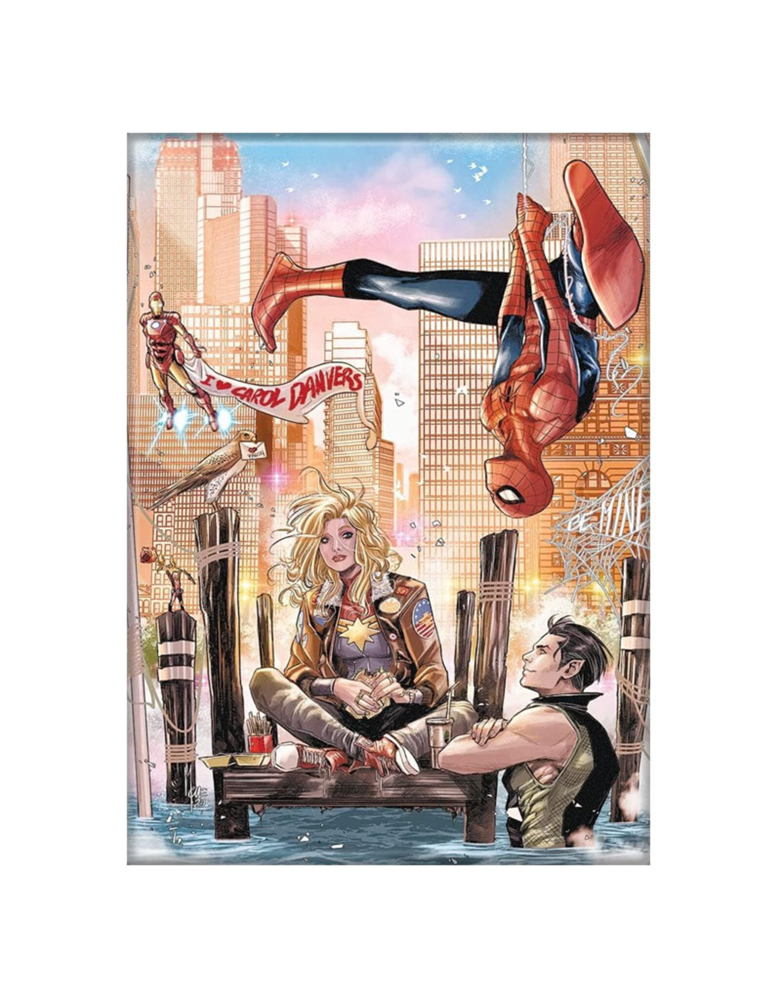 Ata-Boy Captain Marvel 27 Spidey Namor Iron Man Magnet